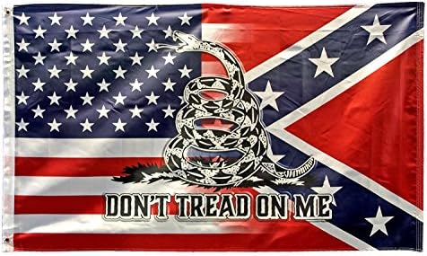 Lordzables 3' x 5' Don't Tread On Me, on USA American to Gasden, Blended Flag