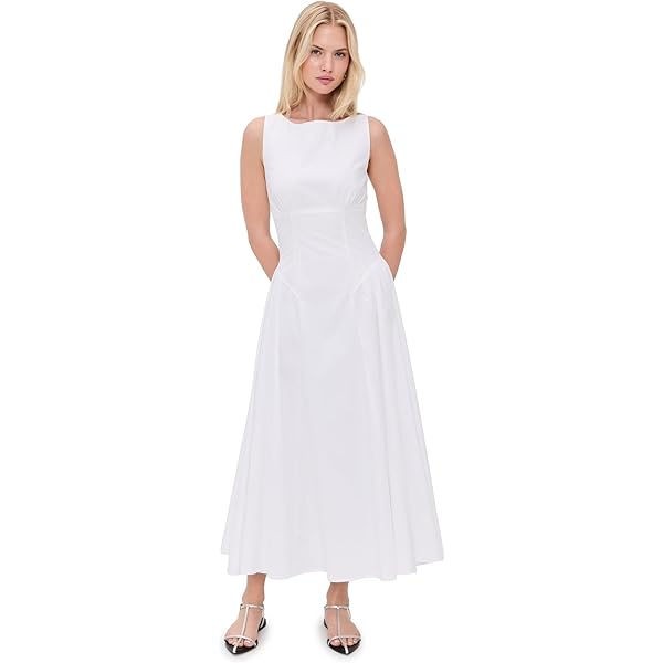 STAUD Women's Cabo Linen Dress, Onyx Tie Dye, L at Amazon Women's Clothing  store