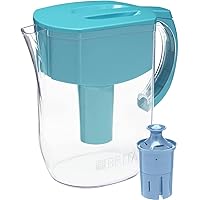 Water Filter Pitcher, Turquoise, Large 10 Cup, 1 Count (Best choice)