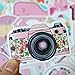 53 Pcs Cute Pink Teen Girl Decal Stickers for Laptop and Water Bottles,Waterproof Durable Trendy Vinyl Laptop Decal Stickers Pack for Teens, Water Bottles, Computer, Travel Case (Pink Lady)