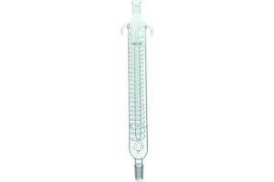 DONLAB GCR-6449 Glass Supper Large 400mm Length Dimroth's Reflux Condenser,Coil Reflux Condenser with 24/40 Upper-29/42 Lower