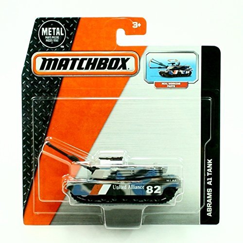 ABRAMS A1 TANK Real Working Parts 2015 Matchbox Real Working Rigs Die-Cast Vehicle by Matchbox