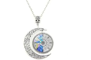 AQZDRFP Wednesday Addams Necklace Personalized Wednesdays Pendant Gothic Necklace Wednesdays Adams Product Mom Gift Mother's Day Birthday Party Decoration, Sterling Silver, No Gemstone