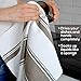 Kitchen Dishes Towels - Set of 4 Cotton Tea Towels 20 x 28 inch - Best Dish Cloths for Hand Towel or Embroidery in Vibrant Colors - Greige