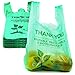 FMP Brands 500 Count Eco Biodegradable Plastic Grocery Bags with Handles, Reusable T-Shirt Thank You Shopping Bags Bulk for Small Business, Restaurant, Groceries, Supermarket