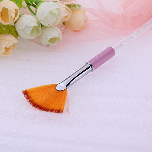 Jocestyle 1pcs Nail Art Fan Shaped Brush UV Gel Gradient Drawing Painting Manicure Pen - Thumbnail 5