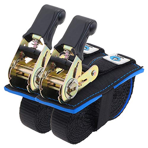 valonic Ratchet Straps, Tie Down Straps with Anti-Scratch pad, 13 FT x 1 inch, 1763 lbs Break Strength, 2-Pack Lashing Strap Set, Black