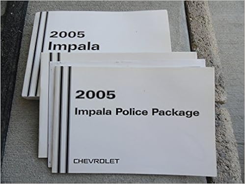 2005 Chevrolet Impala Owners Manual Chevrolet 7426819828872 Amazon Com Books