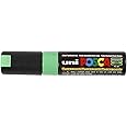 UNI POSCA PC-8K CHISEL TIP MARKER PEN- FLUORESCENT GREEN (BOX OF 6)