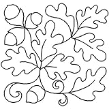 Quilting Creations Edyta Sitar Oak Leaf Block Cut Shape Stencil, 7