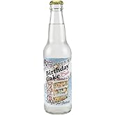 Rocket Fizz Melba&rsquo;s Fixins Birthday Cake Soda Flavor | Cane Sugar | Craft Soda Pop Drinks | 12 oz in Glass Bottle (Single Bottle)
