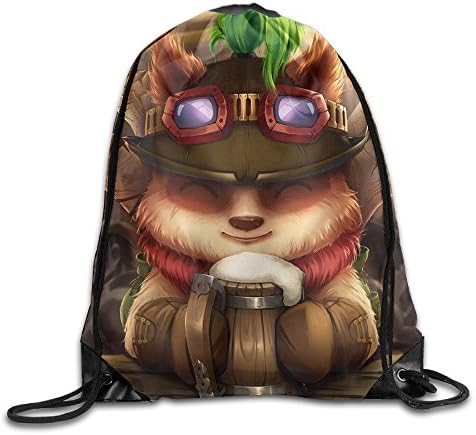SUNG916 Teemo Gym Drawstring Bags Backpack