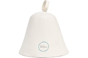 Halsa Sauna Hat, 100% Merino Wool Sauna Cap, Soft & Durable Heat Protection for Sauna, Banya, Steam Room for Men & Women - Ideal for Hot Room Therapy & Sauna Grey