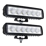 Flood Led Light Bar Off Road Fog Lights Led Driving Lights for Vehicle Truck SUV ATV 18W 2PCS Waterproof