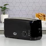 Quest 4 Slice Toaster Black - Extra Wide Slots, 6 Settings, Reheat view 8