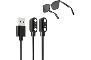 Xininyia Smart Glasses Charger,1 Pack Compatible with SmartGlasses Charging Cable Magnetic USB Cord(Only Fit Charge Point spacing 2.5mm Glasses)
