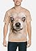 The Mountain Chihuahua Face Adult T-Shirt, Sand, Large