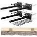 Solid Steel Floating Shelf Bracket - 6" Rustproof Blind Shelf Supports with &frac12;" Diameter - 4X Brackets, Including 8X Screws, 16x Anchors - Easy Drywall & Brickwall Mounting, Ideal for Raw Wood Shelves