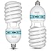 Neewer® 85W 110V 5500K Tri-phosphor Spiral CFL Daylight Balanced Light Bulb in E27 Socket for Photo and Video Studio Lighting(2 Pack)