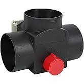 75mm Diesel Heater Duct Valve Parking Heater Air Vent Connector Air Vent Outlet Ducting Pipe Exhaust Connector 5 Gear Adjusta