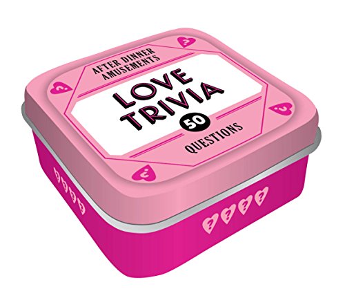 Chronicle Books After Dinner Amusements: Love Trivia: 50 Questions (Romance-Themed Trivia Card Game, Valentine’s Day Gift)