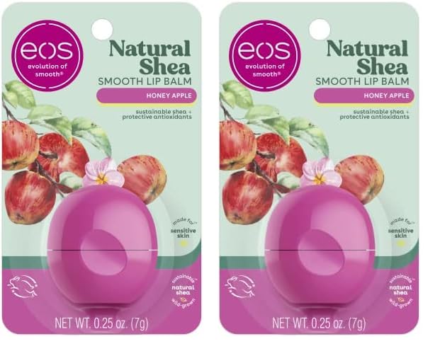 eos Natural Shea Lip Balm- Honey Apple, All-Day