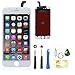 LCD Display & Touch Screen Digitizer Frame Assembly Full Set LCD Touch Screen Replacement for iPhone 6 (4.7 inch) (White)