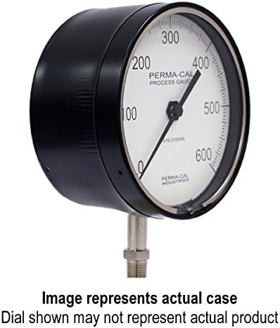 Pressure Gauge, Direct Drive Design, Process, 0-15000 psi, 4.5" Dial, Black Metal, 1/4 NPT Bottom | PN: 121MID18A21