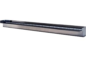 HALF OFF PONDS Steel Elegance 60" Color Changing Lighted Stainless Steel Spillway - STE60CC-HOP