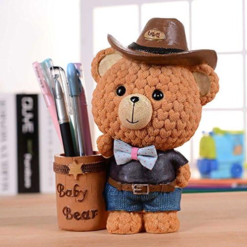 Pencil Stand Holder Piggy Bank Baby Bear Decor Suitable For Holding Small Items, Such As Pens, Pencils, Rulers, Scissors, Adhesive Tapes, Etc
