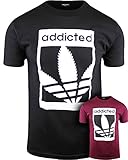 Addicted Mens Shirts Marijuana Weed Tees