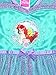 The Little Mermaid Ariel Girls Fantasy Gown Nightgown Pajamas (4T, Teal)