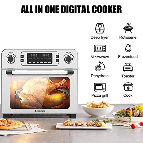 USBLUEWAVE 1700W 10in1 Large Digital Air Fryer Oven Convection