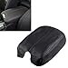 Real Genuine Leather Console Lid Armrest Arm Rest Cover Upholstery For 2008-2012 08-12 Honda Accord (Black)