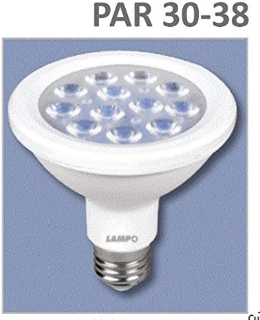Lampo PAR38 LED E27 Light Bulb 18W 240V 38 ° IP65 Waterproof Aluminum Body - 3000°K Warm Light