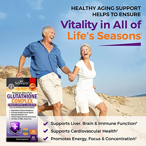 Glutathione Supplement Liver Detox with Quercetin Vitamin C Milk Thistle Alpha Lipoic Acid Liver