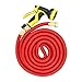 IBeaty 50ft Expanding Hose, Upgraded Strongest Expandable Garden Hose Double Latex Core Extra Strength Fabric and Solid Brass Connector with 9-Pattern Spray Nozzle (50FT, Red)