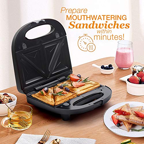 Sandwich Maker, Waffle Iron, multifun 2in1 Waffle, Omelet and