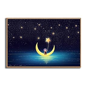 Framed Canvas Wall Art for Living Room, Bedroom Dreamland Theme Canvas Prints for Modern Home Decoration Ready to Hang - 16"x24" inches