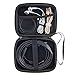 TyhoTech Borescope Camera Case for Depstech USB Endoscope, Also for Goodan, Shekar, Pancellent, Fantronics, Maximum Length of 5M Cable with Pockets for Accessories Like USB, Side View Mirror (Black)