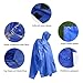 Sotical Rain Poncho, 3 in 1 Multifunctional Portable Raincoat with Hood Hiking Camping Mat Cycling Rain Cover Poncho for Outdoor Activities
