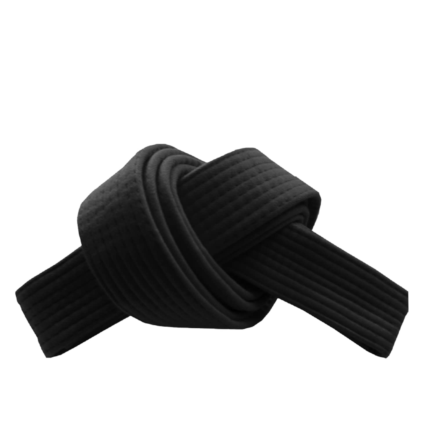 RingMaster Sports Grading Belts 9 Plain Colour for Karte Judo Taekwondo Martial Arts Training Competition | 230cm, 250cm, 280cm, 320cm (Black, 250 cm)