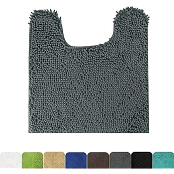 Popular Bath Sinatra Silver Collection Bathroom Contour Toilet Commode Rug Chic Kediacarbon Co In