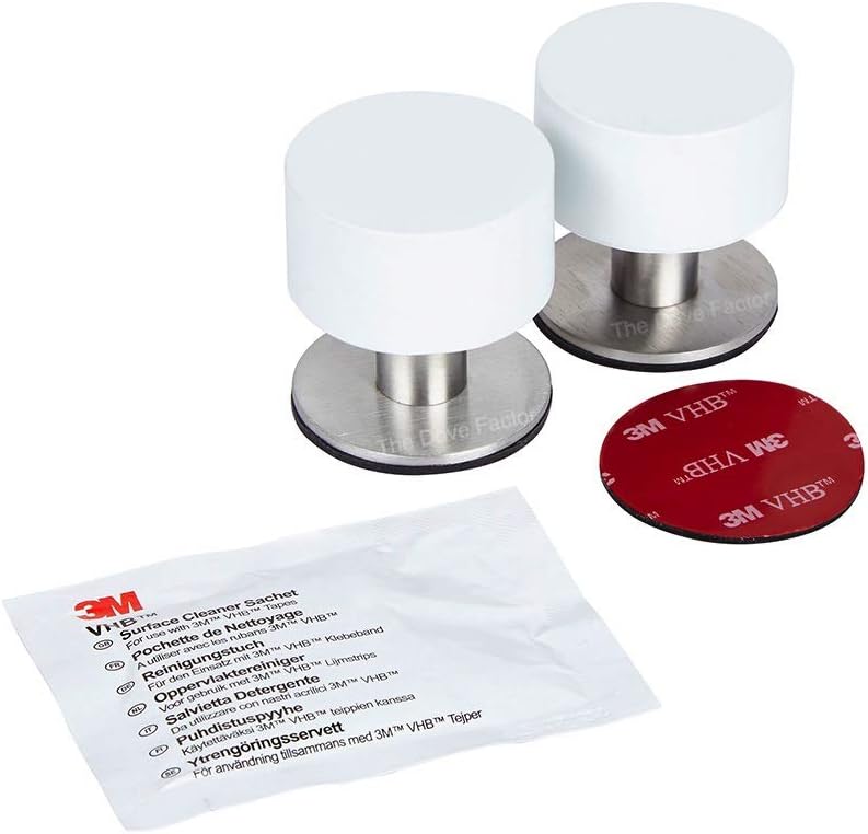 The Dove Factor White Self-Adhesive Door Stop