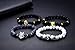 LYLYMIMI Bead Bracelets for Men Wolf Bracelet Dragon Jewelry Set Matte Lava Rock Stone (4 pcs a set)