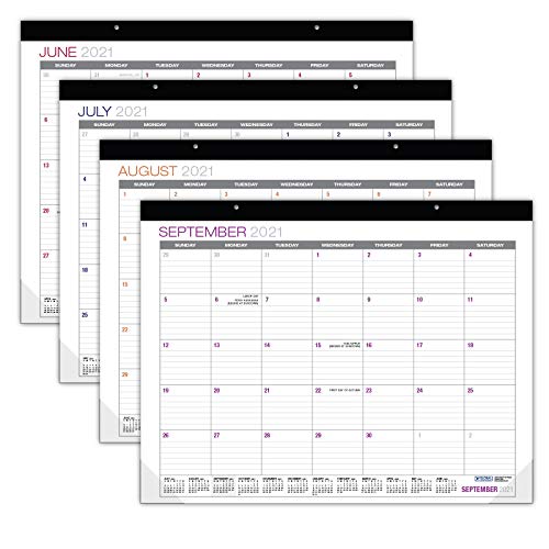 Global Printed Products Professional Desk Calendar 2022 Large Monthly