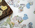 Vintage Map Heart Confetti for Travel Wedding Party Table Scatter Decoration (200 pieces)
