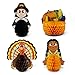 JOYIN Thanksgiving Party Decoration Set Including 4 Decor Friends, 1 Banner Hanging Garland, 6 Foil Swirls with Decorative Hanging Cutouts, 6 Double Thread Foil Swirls for Thanksgiving Holiday Decor