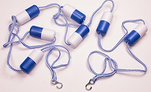 Swimming Pool Safety Divider Rope &amp; Float Kits For Inground Pools - 24' ft Wide