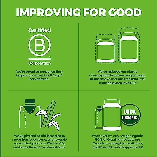 ORGAIN COLLAGEN COFFEE CREAMER, 10G GRASS FED HYDROLYZED COLLAGEN PEPTIDES, ORIGINAL – WITH ORGANIC OAT MILK POWDER, COCONUT OIL, MCT OIL, AVOCADO OIL, HAIR, SKIN, NAIL, & JOINT SUPPORT – 10OZ